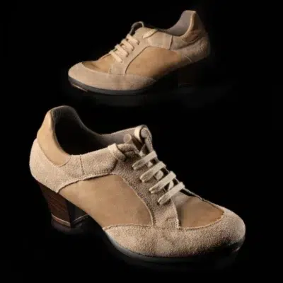 zapato zapatilla sneaker baile Flamenco hibrido hybrid show joy beige