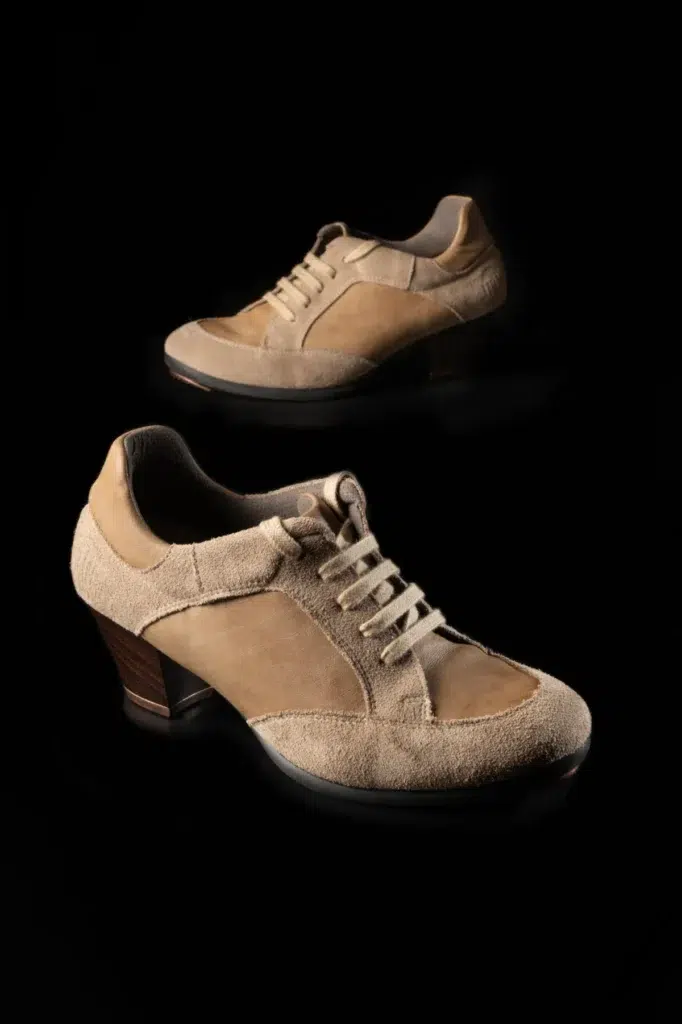 zapato zapatilla sneaker baile Flamenco hibrido hybrid show joy beige
