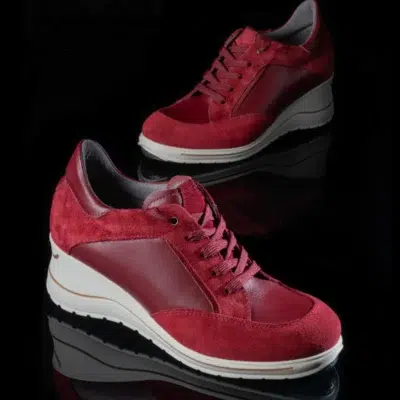 Zapatilla sneaker baile flamenco shoe sport tran tran agua granate